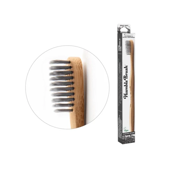 Bamboo Toothbrush (Charcoal Infused) - Adult