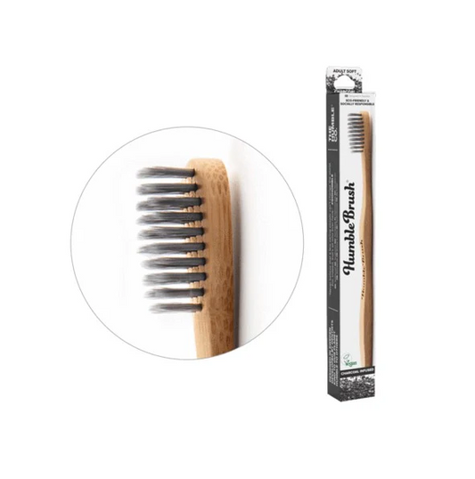 Bamboo Toothbrush (Charcoal Infused) - Adult
