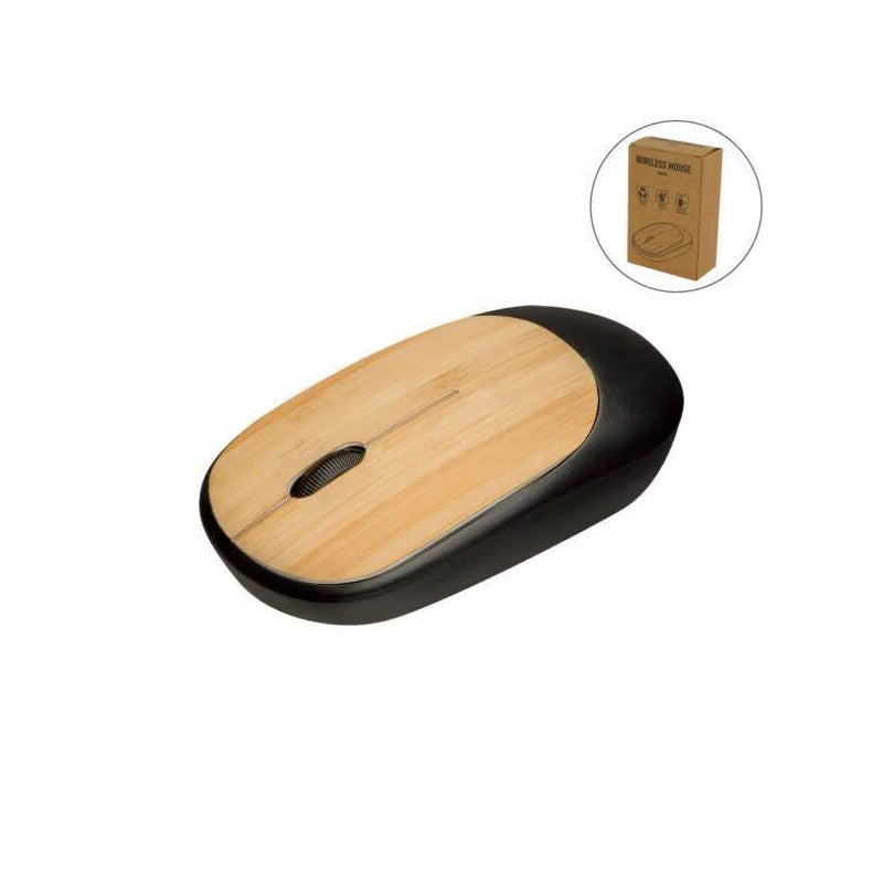 Bamboo Wireless Mouse in Black Color