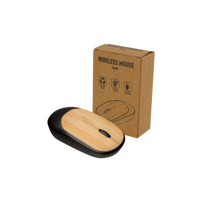 Bamboo Wireless Mouse in Black Color